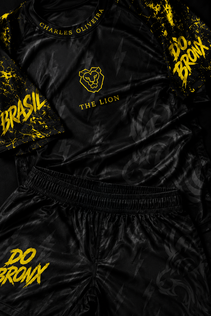 Чарлз Оливейра Рашгард Комплект - „ЧЕРНИЯТ ЛЪВ" / Charles Oliveira Rashguard Set – “BLACK LION” Edition