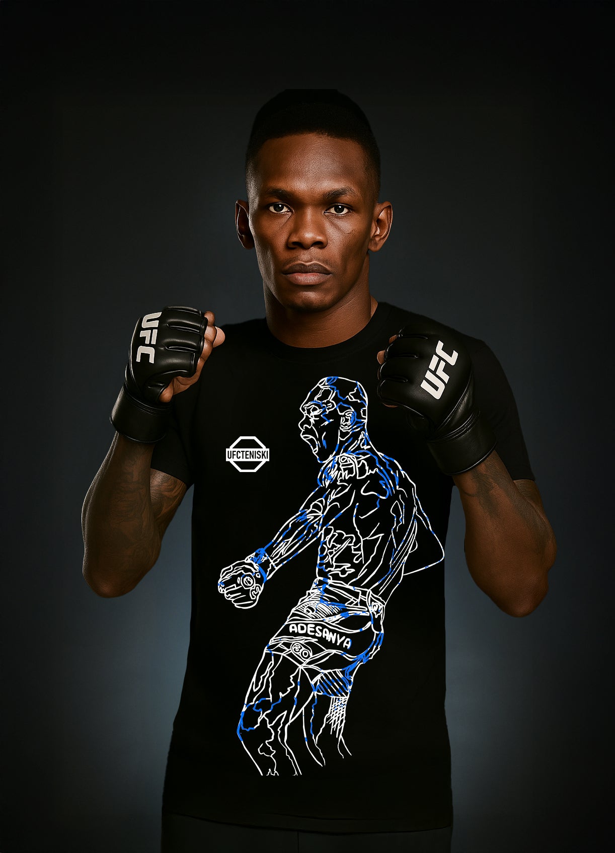 Israel Adesanya „THE LAST ARROW BENDER T-shirt / Израел Адесаня „ПОСЛЕДНИЯТ ПОВЕЛИТЕЛ НА СТРЕЛАТА “ Тениска