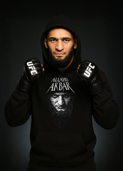 Khamzat Chimaev Hoodie „ALLAHU AKBAR“ / Хамзат Чимаев Суичър „АЛАХ АКБАР“