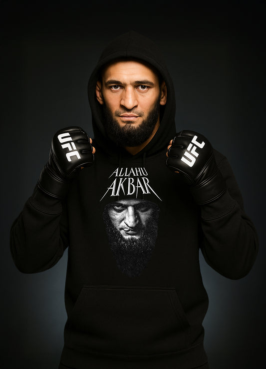 Khamzat Chimaev Hoodie „ALLAHU AKBAR“ / Хамзат Чимаев Суичър „АЛАХ АКБАР“