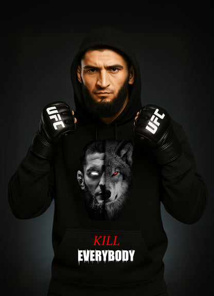 Khamzat „KILL EVERYBODY“ Chimaev Hoodie / Хамзат „УБИЙ ВСИЧКИ“ Чимаев Суичър