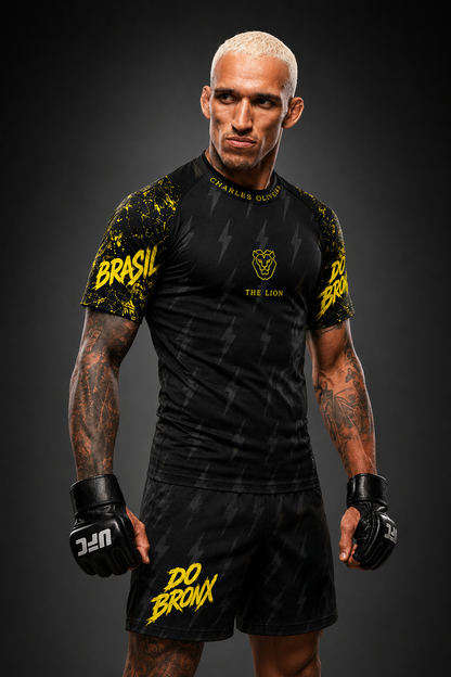 Чарлз Оливейра Рашгард Комплект - „ЧЕРНИЯТ ЛЪВ" / Charles Oliveira Rashguard Set – “BLACK LION” Edition